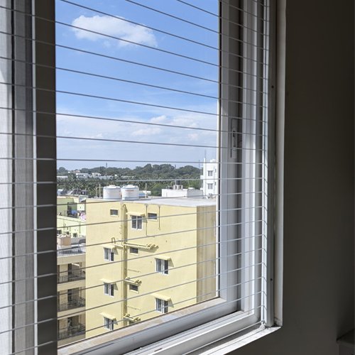 Invisible grill windows
